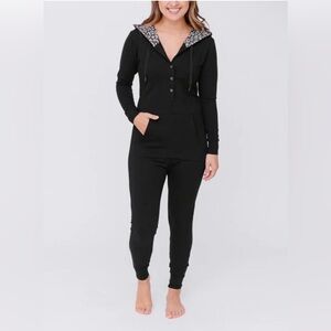 Smash + Tess Charcoal Buttoned Jumpsuit